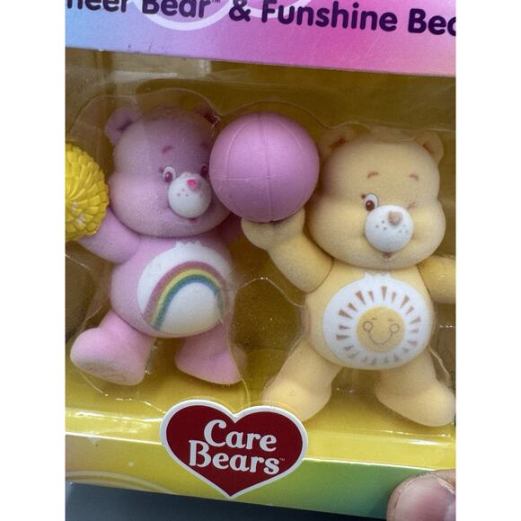 Lot Of 3 Packs Of Care Bears Flocked Collectible Care Bear Figures Set New - Picture 12 of 12